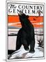 "Bear and Robin Welcome Spring," Country Gentleman Cover, March 14, 1925-Paul Bransom-Mounted Giclee Print