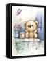 Bear at Window-MAKIKO-Framed Stretched Canvas