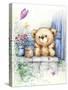 Bear at Window-MAKIKO-Stretched Canvas