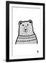 Bear B/W-Jane Foster-Framed Art Print