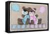 Bear Boy Girl Gender Reveal-null-Framed Stretched Canvas