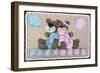 Bear Boy Girl Gender Reveal-null-Framed Photographic Print