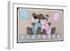 Bear Boy Girl Gender Reveal-null-Framed Photographic Print