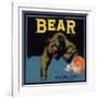 Bear Brand - Ontario, California - Citrus Crate Label-Lantern Press-Framed Art Print