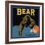 Bear Brand - Ontario, California - Citrus Crate Label-Lantern Press-Framed Art Print