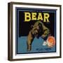 Bear Brand - Ontario, California - Citrus Crate Label-Lantern Press-Framed Art Print