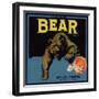 Bear Brand - Ontario, California - Citrus Crate Label-Lantern Press-Framed Art Print