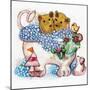 Bear Bubble Bath-sylvia pimental-Mounted Art Print