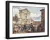 Bear Dance at Holy Mary of Staircase in Rome-Achille Pinelli-Framed Giclee Print