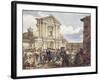 Bear Dance at Holy Mary of Staircase in Rome-Achille Pinelli-Framed Giclee Print