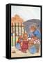 Bear Family at the Park-null-Framed Stretched Canvas