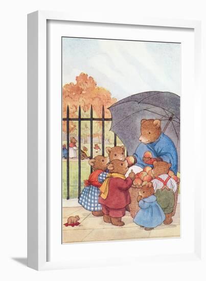 Bear Family at the Park-null-Framed Art Print