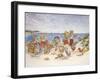 Bear Feats in the Sand-Susan Anderson-Framed Art Print