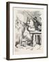 Bear Having a Glass of Wine-null-Framed Giclee Print