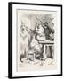 Bear Having a Glass of Wine-null-Framed Giclee Print