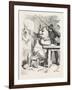 Bear Having a Glass of Wine-null-Framed Giclee Print