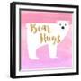 Bear Hugs Pink-Evangeline Taylor-Framed Art Print