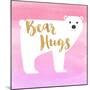 Bear Hugs Pink-Evangeline Taylor-Mounted Art Print