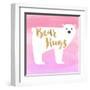 Bear Hugs Pink-Evangeline Taylor-Framed Art Print