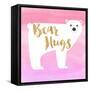 Bear Hugs Pink-Evangeline Taylor-Framed Stretched Canvas