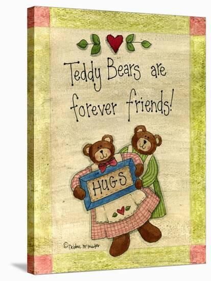 Bear Hugs-Debbie McMaster-Stretched Canvas