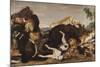 Bear Hunt Or, Battle Between Dogs and Bears-Paul De Vos-Mounted Giclee Print