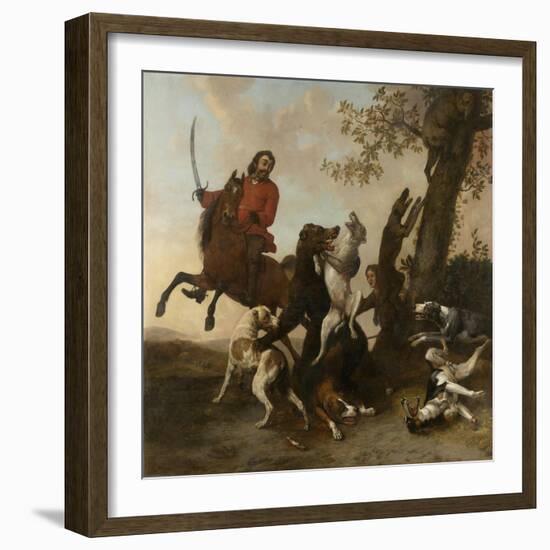 Bear Hunt-Paulus Potter-Framed Art Print