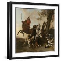 Bear Hunt-Paulus Potter-Framed Art Print