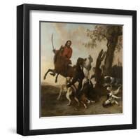 Bear Hunt-Paulus Potter-Framed Art Print