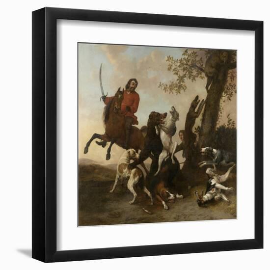 Bear Hunt-Paulus Potter-Framed Art Print