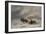 Bear Hunters in the Blizzard-Nikolai Yegorovich Sverchkov-Framed Giclee Print