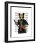 Bear in Blue Robes-Fab Funky-Framed Art Print