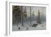 Bear in the Winter Forest, 1907-Count Vladimir Leonidovich Muravyov-Framed Giclee Print