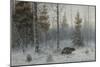 Bear in the Winter Forest, 1907-Count Vladimir Leonidovich Muravyov-Mounted Giclee Print