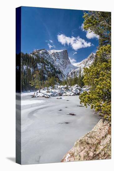 Bear Lake in Winter-Michael Nolan-Stretched Canvas