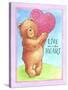 Bear Live with Heart-Melinda Hipsher-Stretched Canvas
