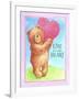 Bear Live with Heart-Melinda Hipsher-Framed Giclee Print