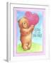 Bear Live with Heart-Melinda Hipsher-Framed Premium Giclee Print