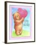 Bear Live with Heart-Melinda Hipsher-Framed Premium Giclee Print