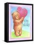 Bear Live with Heart-Melinda Hipsher-Framed Stretched Canvas