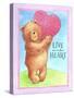Bear Live with Heart-Melinda Hipsher-Stretched Canvas