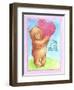 Bear Live with Heart-Melinda Hipsher-Framed Giclee Print