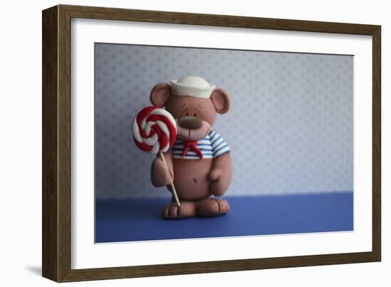 Bear Lollipop Sailor-null-Framed Photographic Print