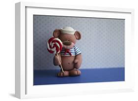 Bear Lollipop Sailor-null-Framed Photographic Print