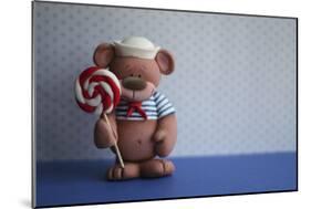 Bear Lollipop Sailor-null-Mounted Photographic Print