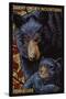 Bear Mosaic - Great Smoky Mountains, Tennesse-Lantern Press-Stretched Canvas