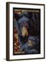 Bear Mosaic - Great Smoky Mountains, Tennesse-Lantern Press-Framed Art Print