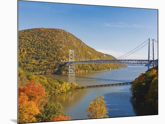 Bear Mountain Bridge spanning the Hudson River-Rudy Sulgan-Mounted Photographic Print
