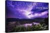 Bear Mountain State Park, New York - Purple Sky and Lightning-Lantern Press-Stretched Canvas