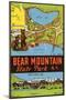 Bear Mountain State Park - Vintage Window Decal-Lantern Press-Mounted Art Print